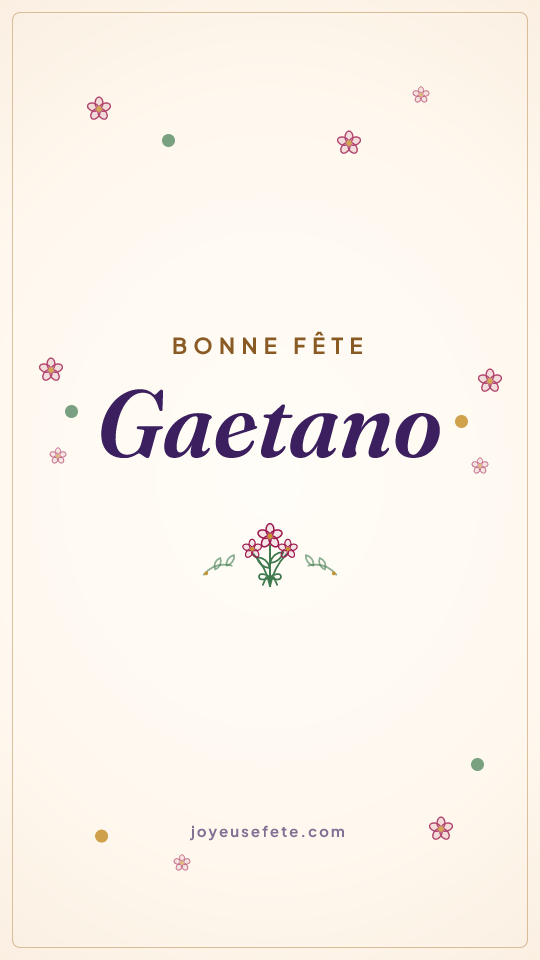 Image « Bonne fête Gaetano » au format story