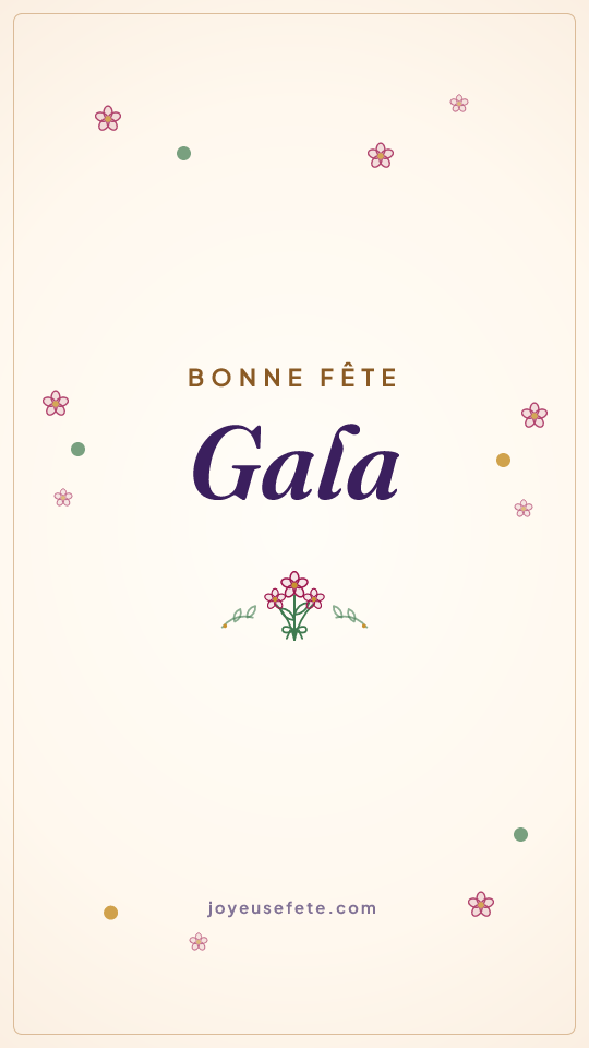 Image « Bonne fête Gala » au format story
