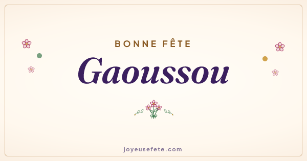 Image « Bonne fête Gaoussou » au format large