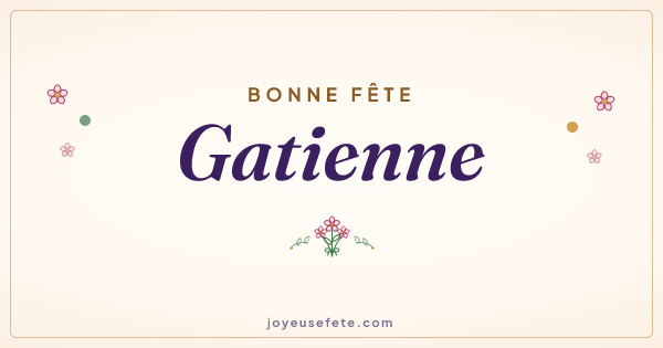 Image « Bonne fête Gatienne » au format large