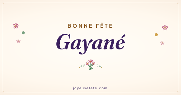 Image « Bonne fête Gayané » au format large