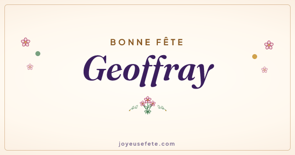Image « Bonne fête Geoffray » au format large