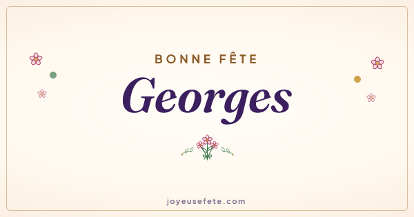Image « Bonne fête Georges » au format large