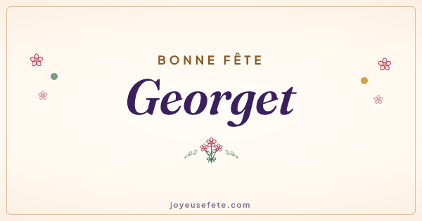 Image « Bonne fête Georget » au format large