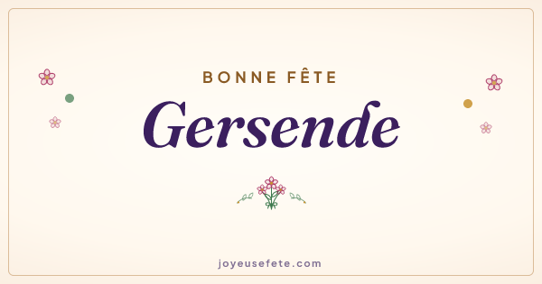 Image « Bonne fête Gersende » au format large
