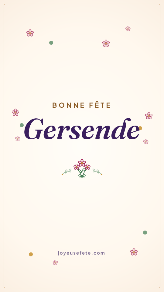 Image « Bonne fête Gersende » au format story