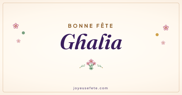 Image « Bonne fête Ghalia » au format large