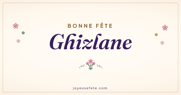 Image « Bonne fête Ghizlane » au format large