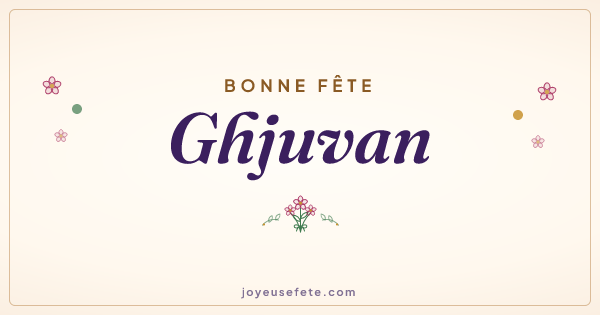 Image « Bonne fête Ghjuvan » au format large
