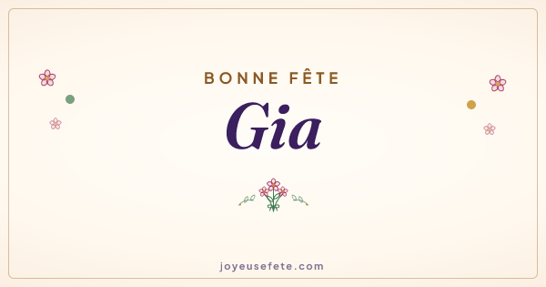 Image « Bonne fête Gia » au format large