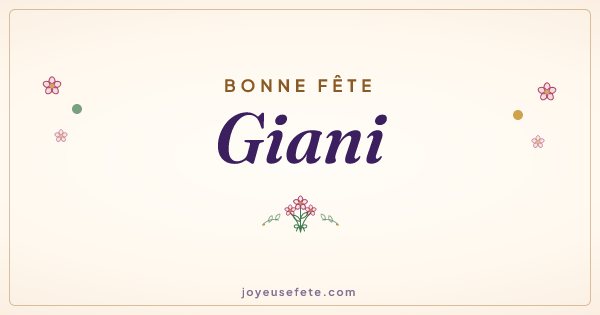 Image « Bonne fête Giani » au format large