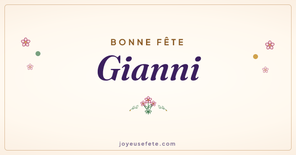 Image « Bonne fête Gianni » au format large