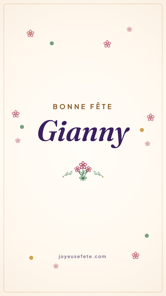 Image « Bonne fête Gianny » au format story