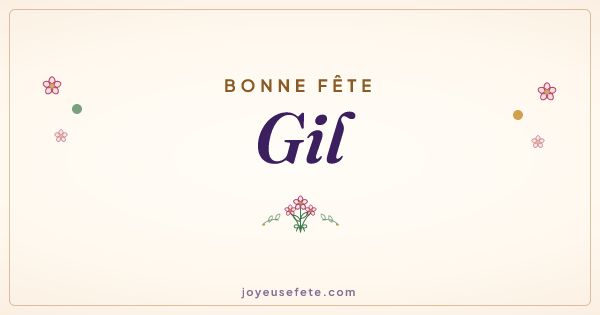 Image « Bonne fête Gil » au format large