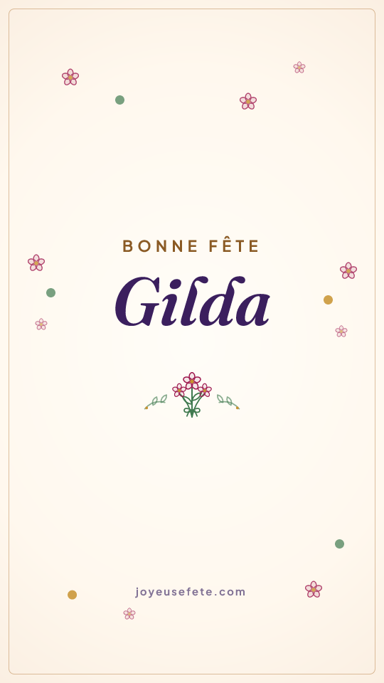 Image « Bonne fête Gilda » au format story