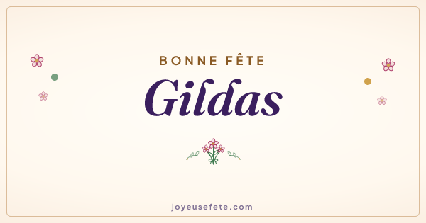 Image « Bonne fête Gildas » au format large