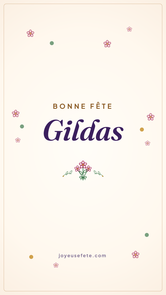 Image « Bonne fête Gildas » au format story