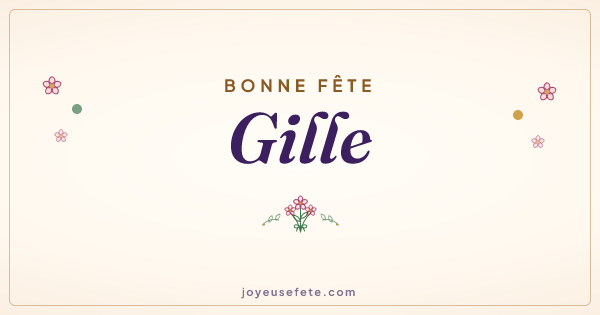 Image « Bonne fête Gille » au format large