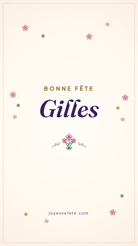 Image « Bonne fête Gilles » au format story