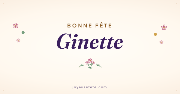 Image « Bonne fête Ginette » au format large
