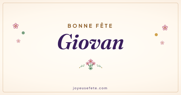 Image « Bonne fête Giovan » au format large
