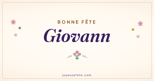 Image « Bonne fête Giovann » au format large