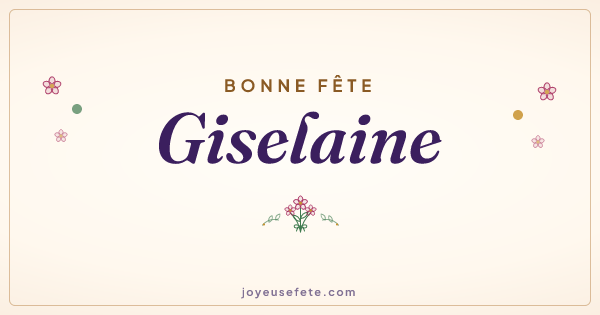 Image « Bonne fête Giselaine » au format large