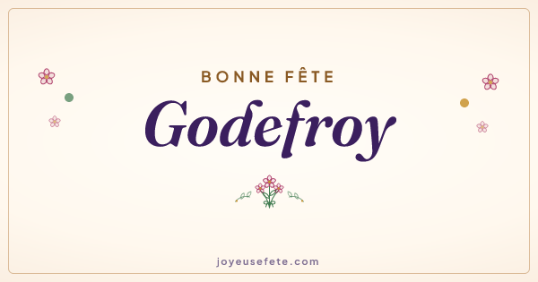 Image « Bonne fête Godefroy » au format large