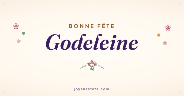 Image « Bonne fête Godeleine » au format large