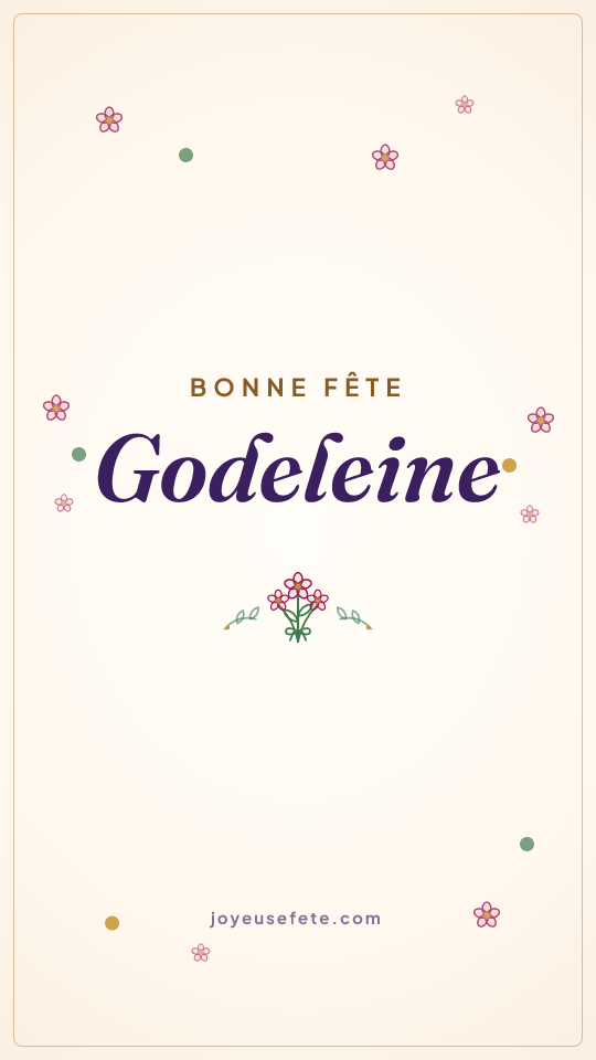 Image « Bonne fête Godeleine » au format story