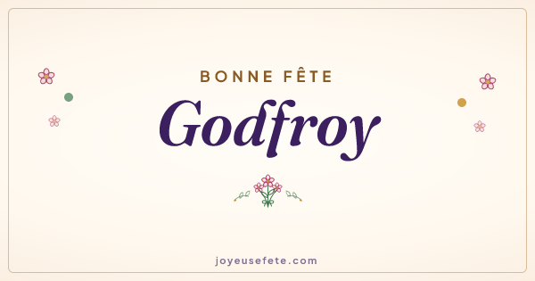 Image « Bonne fête Godfroy » au format large