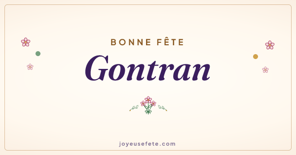 Image « Bonne fête Gontran » au format large