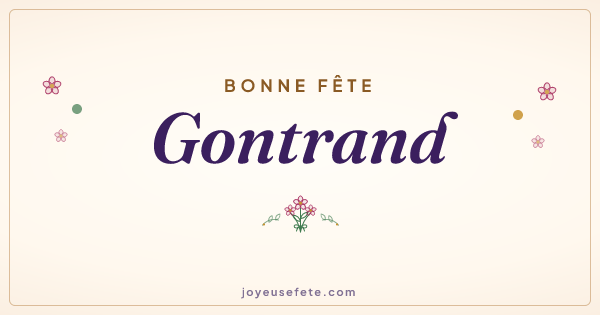 Image « Bonne fête Gontrand » au format large
