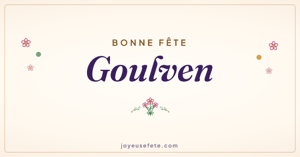 Image « Bonne fête Goulven » au format large