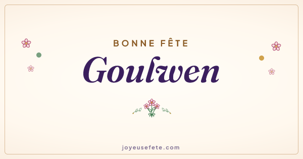 Image « Bonne fête Goulwen » au format large