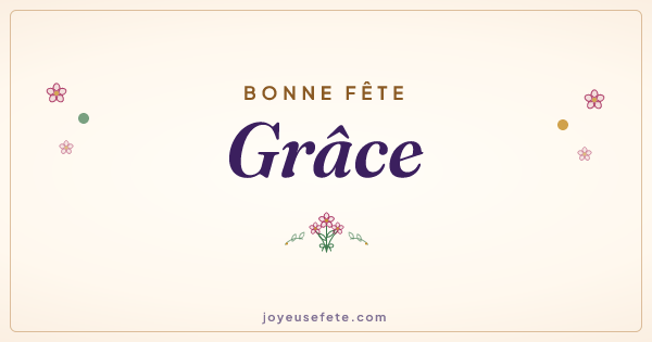 Image « Bonne fête Grâce » au format large