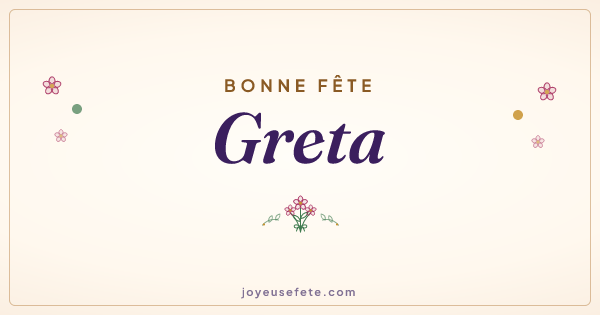 Image « Bonne fête Greta » au format large