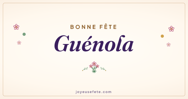 Image « Bonne fête Guénola » au format large
