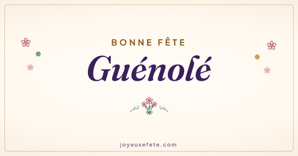 Image « Bonne fête Guénolé » au format large