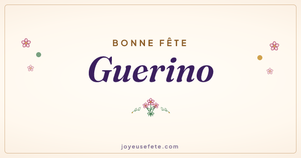 Image « Bonne fête Guerino » au format large