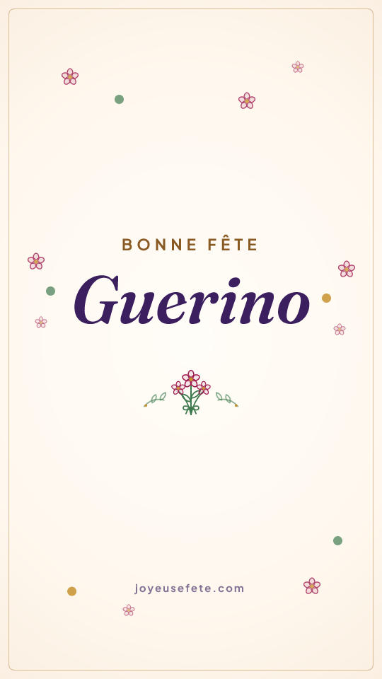 Image « Bonne fête Guerino » au format story