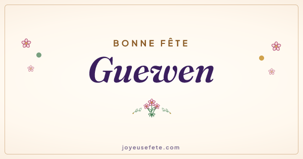 Image « Bonne fête Guewen » au format large