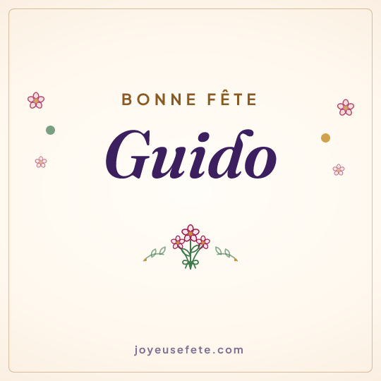 Image carrée « Bonne fête Guido » pour WhatsApp