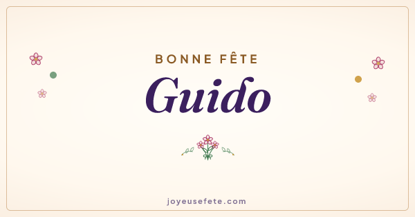 Image « Bonne fête Guido » au format large