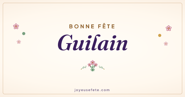 Image « Bonne fête Guilain » au format large