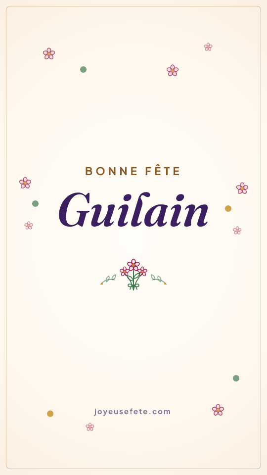 Image « Bonne fête Guilain » au format story