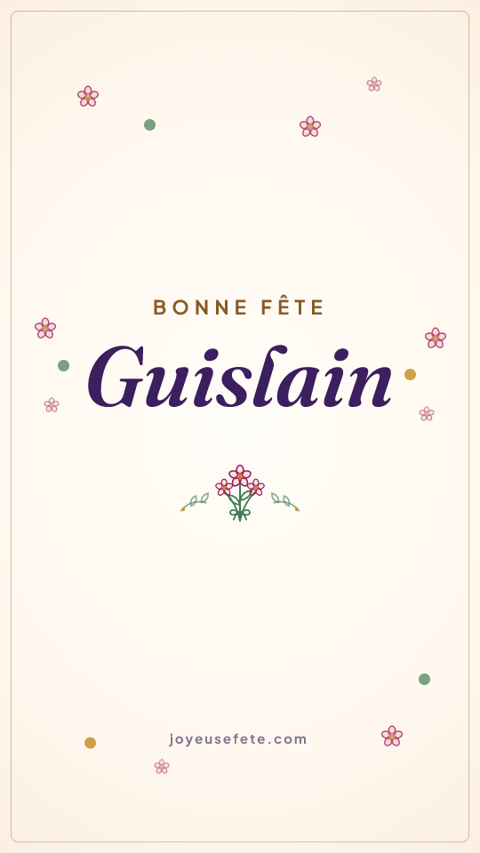 Image « Bonne fête Guislain » au format story