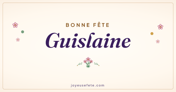 Image « Bonne fête Guislaine » au format large