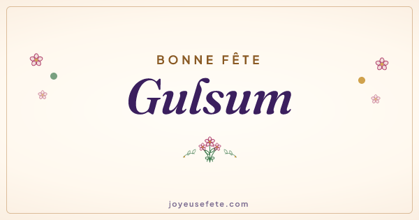 Image « Bonne fête Gulsum » au format large