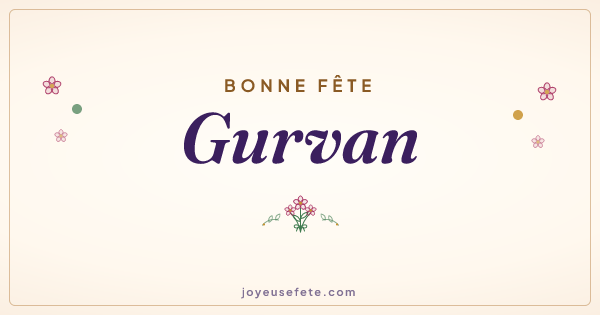 Image « Bonne fête Gurvan » au format large